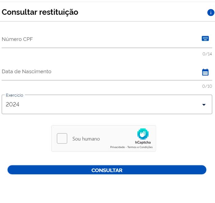 Consultar restituição de imposto de renda (DIRPF) gov br informações