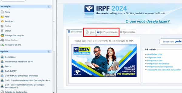 DECLARACAO EM PROCEDIMENTOS IRPF 2024