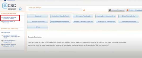 MEU IMPOSTO DE RENDA RESTITUICAO IRPF
