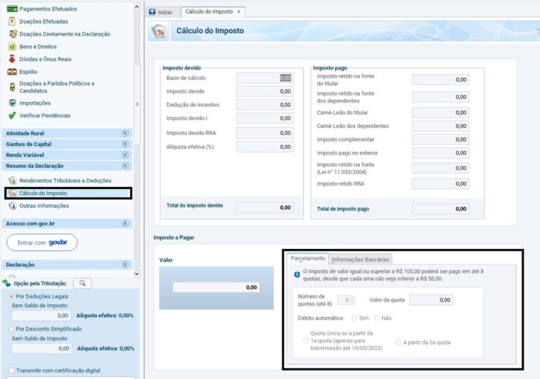 Como saber quantas parcelas faltam do imposto de renda